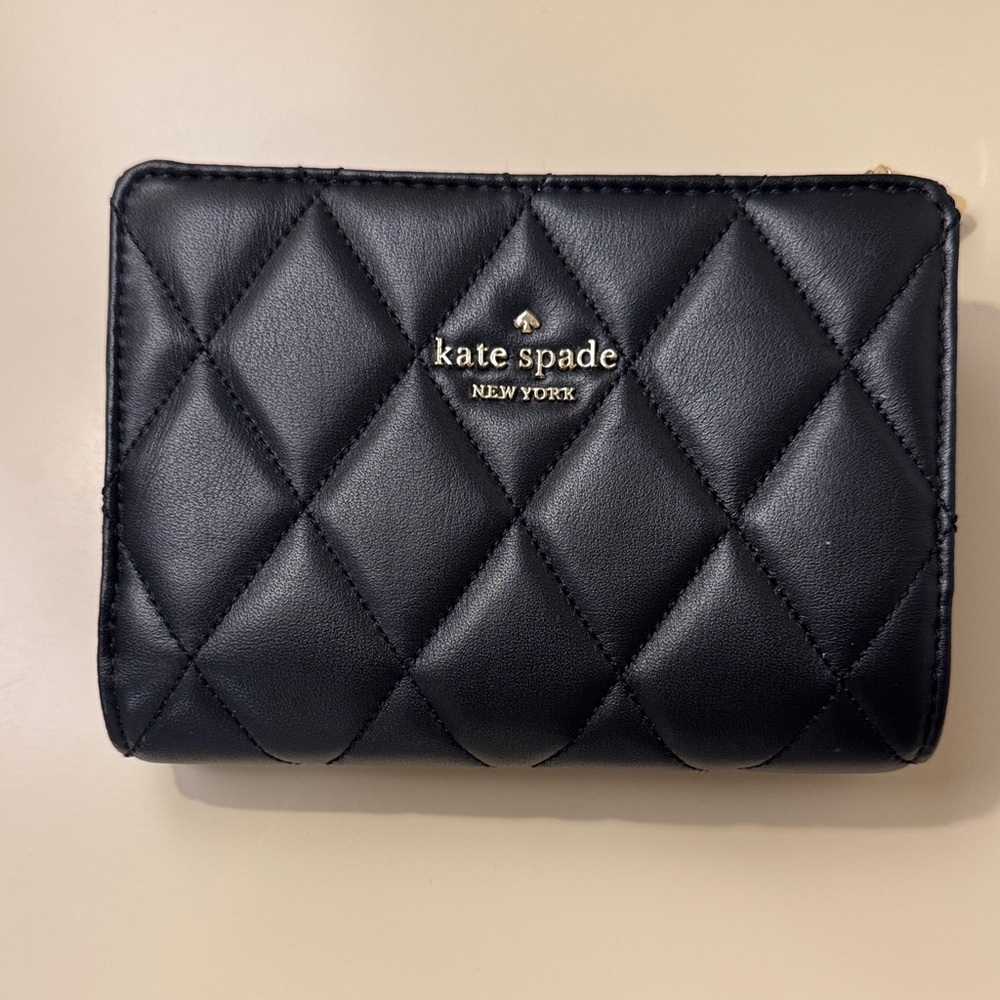 Kate Spade Quilted Black Wallet